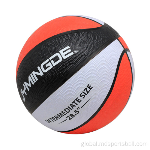 Cheap Rubber Basketballs Custom logo printed rubber basketball size 6 Manufactory